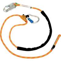 Adjustable Rope Lanyard, 1 Legs, 6', CSA Class F, Polyester Duraquip Inc