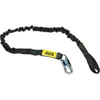 Arc Flash Shock Absorbing Lanyard, 6', Locking Snap Hook Center, Choke-Off Loop Leg Ends, Nylon Duraquip Inc