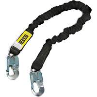 Arc Flash Lanyard, 6', Locking Snap Hook Center, Locking Snap Hook Leg Ends, Nylon Duraquip Inc