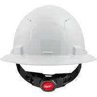 Full Brim Hardhat with 4-Point Suspension System, Ratchet Suspension, ANSI Type I/CSA Type 1 Duraquip Inc