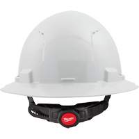 Full Brim Hardhat with 6-Point Suspension System, Ratchet Suspension, ANSI Type I/CSA Type 1 Duraquip Inc