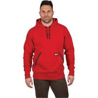 Chandail &agrave; capuchon lourd, Hommes, Petit, Rouge Duraquip Inc