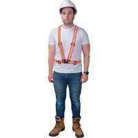 Traffic Harness, High Visibility Orange, Silver Reflective Colour, Medium Duraquip Inc