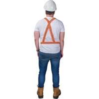Traffic Harness, High Visibility Orange, Silver Reflective Colour, Medium Duraquip Inc