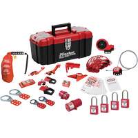 Premier Lockout Kit with Zenex Thermoplastic Locks, Electrical/Valve Kit, 27 Components Duraquip Inc