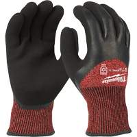 Winter Cut-Resistant Gloves, Size X-Large, 15 Gauge, Rubber Latex Coated, ANSI/ISEA 105 Level 3 Duraquip Inc