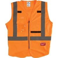 Veste de s&eacute;curit&eacute;, Orange haute visibilit&eacute;, 4T-Grand/5T-Grand Duraquip Inc