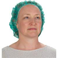 Bonnets bouffants, Polypropyl&egrave;ne, 21", Vert Duraquip Inc