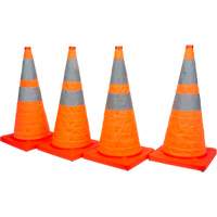 Collapsible Traffic Cone, 28" H, Orange SHA820 | Duraquip Inc