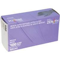 Medical Grade Disposable Gloves, Medium, Nitrile, 6-mil, Powder-Free, Black, Class 2 Duraquip Inc