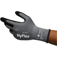 HyFlex&reg; 11-571 Cut-Resistant Gloves, Size 5, 15 Gauge, Nitrile Coated, Nylon/HPPE/Spandex Shell, ASTM ANSI Level A4/EN 388 Level D Duraquip Inc