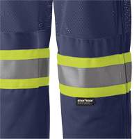 6003P Traffic Safety Pants, Polyester, X-Small, Navy Blue Duraquip Inc