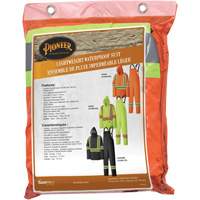 5598 Lightweight Waterproof Rain Suit, Polyester/PVC, Small, High Visibility Orange Duraquip Inc