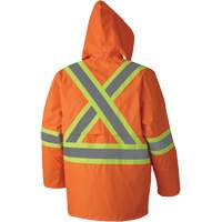 5608 210D Waterproof Rain Suit, Polyester/PVC, Small, High Visibility Orange Duraquip Inc