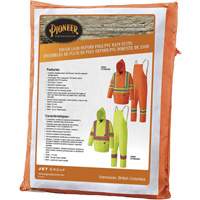 5608 210D Waterproof Rain Suit, Polyester/PVC, Small, High Visibility Orange Duraquip Inc