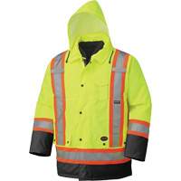 5021BB Waterproof 7-in-1 Parka, High Visibility Lime-Yellow, X-Small Duraquip Inc