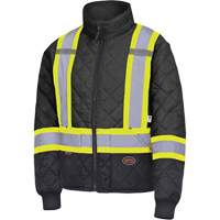 5017 Manteau matelass&eacute; pour cong&eacute;lateur, Polyester, Noir, T-petit Duraquip Inc