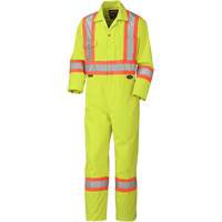 5512 Coveralls, 36, High Visibility Lime-Yellow Duraquip Inc