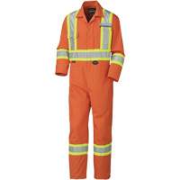 5513 Industrial Wash Coveralls, 36, High Visibility Orange Duraquip Inc