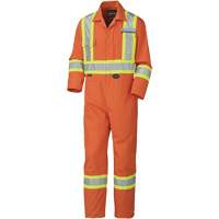 5513T Industrial Wash Coveralls, 40 (Tall), High Visibility Orange Duraquip Inc