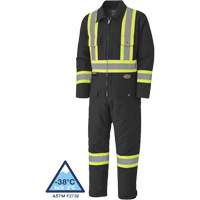 5539BKA Quilted Duck Coveralls, Small, Black Duraquip Inc