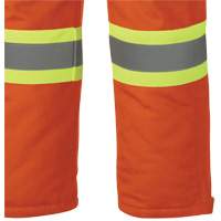 5534A Flame-Resistant Quilted Safety Overalls, Small, Orange Duraquip Inc