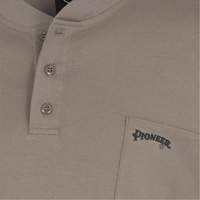 331 Chandail Henley en tricot interlock ignifuge, Petit, Beige Duraquip Inc
