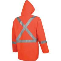 576J Veste de pluie ignifuge haute visibilit&eacute;, Petit, Orange haute visibilit&eacute; Duraquip Inc