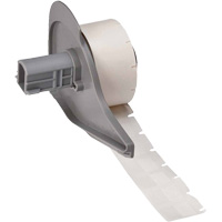 Self-Laminating Wrap-Around Wire & Cable Labels, Vinyl, 0.5" L x 0.75" H, White Duraquip Inc