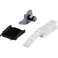 Raised Panel Labels, Polyester, 1.2" L x 1.9" H, White Duraquip Inc