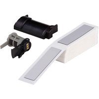 Raised Panel Labels, Polyester, 1" L x 4" H, White Duraquip Inc