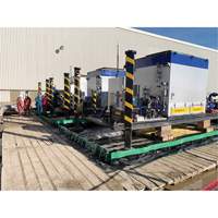 Berme Ultimate Copolymer 2000 Ultra-Containment Berm, Capacit&eacute; 179 gal. US, 4' la x 6' lo x 12" h, Support &agrave; charni&egrave;re Duraquip Inc