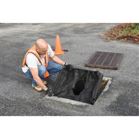 Bac de r&eacute;tention carr&eacute; Ultra-Drain Guard avec orifice de trop-plein, Huile & s&eacute;diments, 16" - 28" lo x 20" - 36" la Duraquip Inc