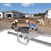 Bac de r&eacute;tention grande capacit&eacute; Ultra-Drain Guard, Huile & s&eacute;diments, 60" lo x 60" la Duraquip Inc