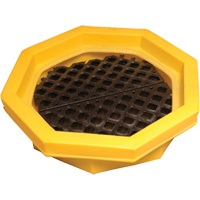 Ultra-Drum Tray avec grille, 32" lo x 32" la x 8,1" h, Cap. de d&eacute;versement 21,1 gal. US Duraquip Inc