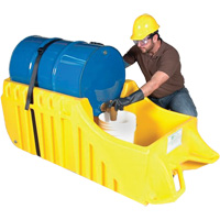 Chariot pour baril, 26,5'' lo x 26,5'' la x 5'' h, Cap. de d&eacute;versement 800 gal. US Duraquip Inc