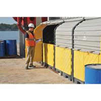P16 Plus Ultra-Hard Top Spill Pallets sans drain, 250" lo x 79" la x 62" h, Capacit&eacute; de charge 9000 lb Duraquip Inc