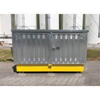 Ultra-Twin IBC en acier avec couvercle rigide, 123,4" lo x 73,4" la x 66,4" h, Capacit&eacute; de charge 12250 lb Duraquip Inc