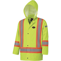5894 Veste imperm&eacute;able r&eacute;sistant &agrave; la flamme, 2T-Grand, Jaune lime haute visibilit&eacute; Duraquip Inc