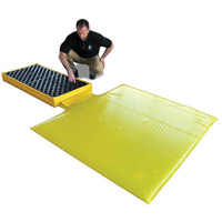 Ultra-Spill Deck flexible, &agrave; vessie, 2 barils, Capacit&eacute; de d&eacute;versement 88 gal. US, 48" x 27" x 5" Duraquip Inc
