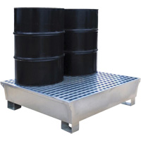 Ultra-Spill Pallet<sup>MD</sup> en acier, 2 barils, Capacité de déversement 68 gal. US, 47,2" x 31,4" x 17,4" SHF622 | Duraquip Inc