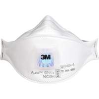 Respirateur à particules Aura<sup>MC</sup> 9211+, N95, Certifié NIOSH SHG412 | Duraquip Inc