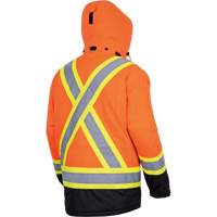5407 Manteau de s&eacute;curit&eacute; imperm&eacute;able, isol&eacute;e et chauff&eacute;e, Hommes, Petit, Orange haute visibilit&eacute; Duraquip Inc
