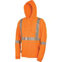 6964 Bird's-Eye Safety Hoodie, Small, High Visibility Orange Duraquip Inc