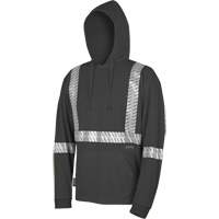 6966 Bird's-Eye Safety Hoodie, Small, Black Duraquip Inc