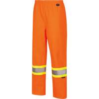 5627W Women's Waterproof Bib Pants, Polyester/Polyurethane, X-Small, High Visibility Orange Duraquip Inc