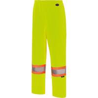 5629W Women's Waterproof Bib Pants, Polyester/Polyurethane, X-Small, High Visibility Lime-Yellow Duraquip Inc