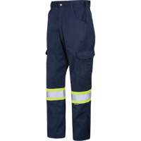Pantalon cargo de travail, Poly-coton, 30, Bleu marine SHH756 | Duraquip Inc