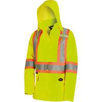 5628W Parka matelass&eacute; de s&eacute;curit&eacute; 300D The Rock, Polyester/Polyur&eacute;thane, Jaune lime haute visibilit&eacute;, T-petit Duraquip Inc