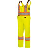 6000W Women's High-Visibility Traffic Safety Overalls, Polyester, X-Small, High Visibility Lime-Yellow Duraquip Inc
